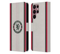 Head Case Designs Licenza Ufficiale Chelsea Football Club Away Kit 2025/26 Custodia Portafoglio in Pelle Compatibile con Samsung Galaxy S22 Ultra 5G