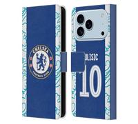 Head Case Designs Licenza Ufficiale Chelsea Football Club Christian Pulisic 2022/23 Giocatori Home Kit Custodia Portafoglio in Pelle Compatibile con Apple iPhone 17 PRO