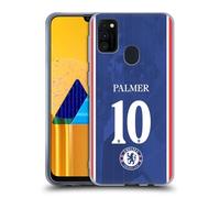 Head Case Designs Licenza Ufficiale Chelsea Football Club Cole Palmer 2025/26 Giocatori Divisa Casa 1° Gruppo Custodia in Gel [Grado Militare] Compatibile con Galaxy M30s (2019)/M21 (2020)