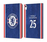 Head Case Designs Licenza Ufficiale Chelsea Football Club Divisa Home Campioni del Mondo 2025 Custodia Portafoglio in Pelle Compatibile con Apple iPad 10.9 2022/2025
