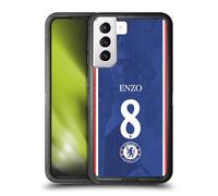 Head Case Designs Licenza Ufficiale Chelsea Football Club Enzo Fernández 2025/26 Giocatori Divisa Casa 1° Gruppo Custodia Antiurto Ultra Blindata Compatibile con Samsung Galaxy S21+ 5G
