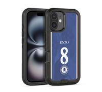 Head Case Designs Licenza Ufficiale Chelsea Football Club Enzo Fernández 2025/26 Giocatori Divisa Casa 1° Gruppo Custodia Antiurto Ultra Blindata compatibile con Apple iPhone 16