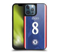 Head Case Designs Licenza Ufficiale Chelsea Football Club Enzo Fernández 2025/26 Giocatori Home Kit Cover in Gel Rinforzata [Protezione di Grado Militare] Compatibile con Apple iPhone 13 PRO Max