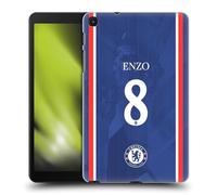 Head Case Designs Licenza Ufficiale Chelsea Football Club Enzo Fernández 2025/26 Giocatori Home Kit Custodia Cover Dura per Parte Posteriore Compatibile con Galaxy Tab A 8.0 & S Pen 2019