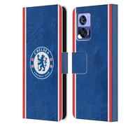 Head Case Designs Licenza Ufficiale Chelsea Football Club Home Kit 2025/26 Custodia Portafoglio in Pelle Compatibile con Motorola Edge 30 Neo 5G