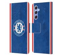 Head Case Designs Licenza Ufficiale Chelsea Football Club Home Kit 2025/26 Custodia Portafoglio in Pelle Compatibile con Samsung Galaxy A34 5G