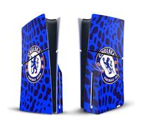 Head Case Designs Licenza Ufficiale Chelsea Football Club Impronta Animale Arte Vinile Sticker Gaming Pelle Adesivo Compatibile con Sony Playstation 5 PS5 Slim Disc Edition Console