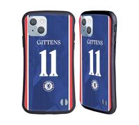 Head Case Designs Licenza Ufficiale Chelsea Football Club Jamie Gittens 2025/26 Giocatori Divisa Casa 2° Gruppo Custodia Cover Ibrida Compatibile con Apple iPhone 14