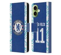 Head Case Designs Licenza Ufficiale Chelsea Football Club João Félix 2022/23 Giocatori Home Kit Custodia Portafoglio in Pelle Compatibile con Apple iPhone 17