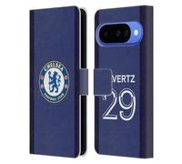 Head Case Designs Licenza Ufficiale Chelsea Football Club Kai Havertz 2020/21 Giocatori Home Kit Gruppo 1 Custodia Portafoglio in Pelle Compatibile con Google Pixel 10