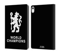 Head Case Designs Licenza Ufficiale Chelsea Football Club Leone Campioni del Mondo 2025 Custodia Portafoglio in Pelle Compatibile con Apple iPad 10.9 2022/2025