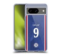 Head Case Designs Licenza Ufficiale Chelsea Football Club Liam Delap 2025/26 Giocatori Divisa Casa 2° Gruppo Custodia in Gel [Protezione di Grado Militare] Compatibile con Google Pixel 8