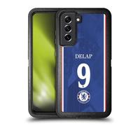 Head Case Designs Licenza Ufficiale Chelsea Football Club Liam Delap 2025/26 Giocatori Divisa Casa 2° Gruppo Custodia Antiurto Ultra Blindata Compatibile con Samsung Galaxy S21 Fe 5G