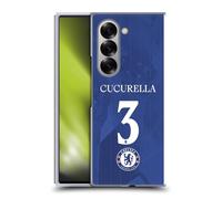 Head Case Designs Licenza Ufficiale Chelsea Football Club Marc Cucurella 2025/26 Giocatori Divisa Casa 1° Gruppo Custodia Cover Dura per Parte Posteriore Compatibile con Samsung Galaxy Z Fold6