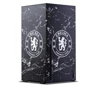 Head Case Designs Licenza Ufficiale Chelsea Football Club Marmo nero Arte Console Da Gioco Wrap Compatibile con Xbox Series X