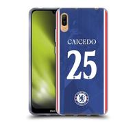 Head Case Designs Licenza Ufficiale Chelsea Football Club Moisés Caicedo 2025/26 Giocatori Home Kit Custodia in Gel [Protezione di Grado Militare] Compatibile con Huawei Y6 PRO (2019)