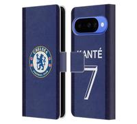 Head Case Designs Licenza Ufficiale Chelsea Football Club N'Golo Kanté 2020/21 Giocatori Home Kit Gruppo 1 Custodia Portafoglio in Pelle Compatibile con Google Pixel 10