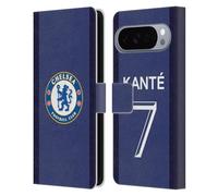 Head Case Designs Licenza Ufficiale Chelsea Football Club N'Golo Kanté 2020/21 Giocatori Home Kit Gruppo 1 Custodia Portafoglio in Pelle Compatibile con Google Pixel 10 Pro XL