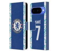 Head Case Designs Licenza Ufficiale Chelsea Football Club N'Golo Kanté 2022/23 Giocatori Home Kit Custodia Portafoglio in Pelle Compatibile con Google Pixel 10