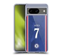 Head Case Designs Licenza Ufficiale Chelsea Football Club Pedro NETO 2025/26 Giocatori Divisa Casa 1° Gruppo Custodia in Gel [Protezione di Grado Militare] Compatibile con Google Pixel 8