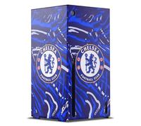 Head Case Designs Licenza Ufficiale Chelsea Football Club Pennello astratto Arte Console Da Gioco Wrap Compatibile con Xbox Series X
