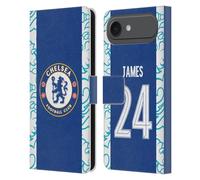 Head Case Designs Licenza Ufficiale Chelsea Football Club Reece James 2022/23 Giocatori Home Kit Custodia Portafoglio in Pelle Compatibile con Apple iPhone 17 Air