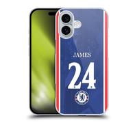 Head Case Designs Licenza Ufficiale Chelsea Football Club Reece James 2025/26 Giocatori Divisa Casa 1° Gruppo Custodia Cover Dura per Parte Posteriore Compatibile con Apple iPhone 16