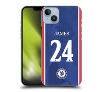 Head Case Designs Licenza Ufficiale Chelsea Football Club Reece James 2025/26 Giocatori Divisa Casa 1° Gruppo Custodia Cover Dura per Parte Posteriore Compatibile con Apple iPhone 14 Plus