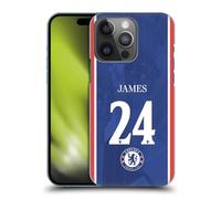 Head Case Designs Licenza Ufficiale Chelsea Football Club Reece James 2025/26 Giocatori Divisa Casa 1° Gruppo Custodia Cover Dura per Parte Posteriore Compatibile con Apple iPhone 14 PRO