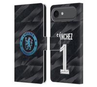 Head Case Designs Licenza Ufficiale Chelsea Football Club Robert Sánchez 2023/24 Giocatori Home Kit Custodia Portafoglio in Pelle Compatibile con Apple iPhone 17 Air