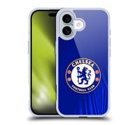 Head Case Designs Licenza Ufficiale Chelsea Football Club Super Grafica Cresta Custodia in Gel [Protezione di Grado Militare] Compatibile con Apple iPhone 16 E Compatibile con MagSafe