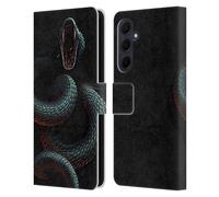 Head Case Designs Licenza Ufficiale Christos Karapanos Il Serpente Dentro Horror 2 Custodia Portafoglio in Pelle Compatibile con Samsung Galaxy A35 5G
