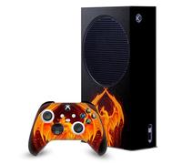 Head Case Designs Licenza Ufficiale Christos Karapanos Phoenix Drago Mix Arte Pacchetto Console Da Gioco Wrap E Pelle Per Controller Compatibile con Xbox Series S