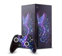 Head Case Designs Licenza Ufficiale Christos Karapanos Phoenix Mix Arte Pacchetto Console Da Gioco Wrap E Pelle Per Controller Compatibile con Xbox Series X