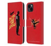 Head Case Designs Licenza Ufficiale Cobra Kai Johnny Lawrence Eagle Morso Arte Chiave Custodia Portafoglio in Pelle Compatibile con Apple iPhone 15 Plus