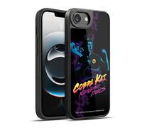 Head Case Designs Licenza Ufficiale Cobra Kai Johnny Lawrence Never Dies Arte Chiave Cover in Gel Rinforzata [Protezione di Grado Militare] Compatibile con Apple iPhone 16e / iPhone 17e