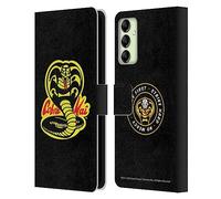 Head Case Designs Licenza Ufficiale Cobra Kai Logo Grafiche Custodia Portafoglio in Pelle Compatibile con Samsung Galaxy A14 5G