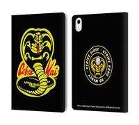 Head Case Designs Licenza Ufficiale Cobra Kai Logo Grafiche Custodia Portafoglio in Pelle Compatibile con Apple iPad Air 11 2020/2022/2024/2025