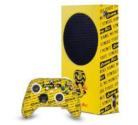 Head Case Designs Licenza Ufficiale Cobra Kai Logo Iconico Pacchetto Console Da Gioco Wrap E Pelle Per Controller Compatibile con Xbox Series S Console & Controller Bundle