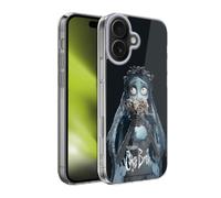 Head Case Designs Licenza Ufficiale Corpse Bride Fiori Arte Chiave Custodia in Gel [Protezione di Grado Militare] Compatibile con Apple iPhone 17