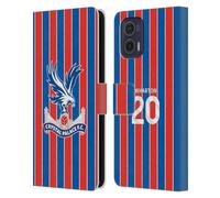 Head Case Designs Licenza Ufficiale Crystal Palace FC Adam Wharton 2025/26 Giocatori Home Kit Custodia Portafoglio in Pelle Compatibile con Motorola Moto G73 5G