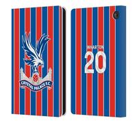 Head Case Designs Licenza Ufficiale Crystal Palace FC Adam Wharton 2025/26 Giocatori Home Kit Custodia Portafoglio in Pelle Compatibile con Amazon Fire 7 2022