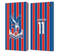 Head Case Designs Licenza Ufficiale Crystal Palace FC Brennan Johnson 2025/26 Giocatori Home Kit Custodia Portafoglio in Pelle Compatibile con Amazon Fire Max 11 2023
