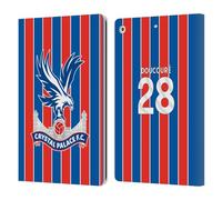 Head Case Designs Licenza Ufficiale Crystal Palace FC Cheick Doucouré 2025/26 Giocatori Home Kit Custodia Portafoglio in Pelle Compatibile con Apple iPad 10.2 2019/2020/2021