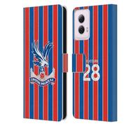 Head Case Designs Licenza Ufficiale Crystal Palace FC Cheick Doucouré 2025/26 Giocatori Home Kit Custodia Portafoglio in Pelle Compatibile con Motorola Moto G Power (2024)
