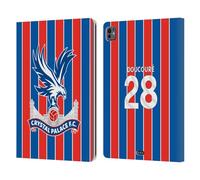 Head Case Designs Licenza Ufficiale Crystal Palace FC Cheick Doucouré 2025/26 Giocatori Home Kit Custodia Portafoglio in Pelle Compatibile con Apple iPad PRO 13 M4 2024