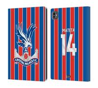 Head Case Designs Licenza Ufficiale Crystal Palace FC Jean-Philippe Mateta 2025/26 Giocatori Home Kit Custodia Portafoglio in Pelle Compatibile con Apple iPad PRO 11 M4 2024