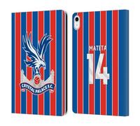 Head Case Designs Licenza Ufficiale Crystal Palace FC Jean-Philippe Mateta 2025/26 Giocatori Home Kit Custodia Portafoglio in Pelle Compatibile con Apple iPad 10.9 2022/2025