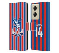 Head Case Designs Licenza Ufficiale Crystal Palace FC Jean-Philippe Mateta 2025/26 Giocatori Home Kit Custodia Portafoglio in Pelle Compatibile con Motorola Moto G Stylus 5G (2024)