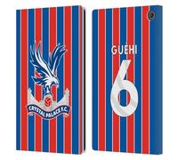 Head Case Designs Licenza Ufficiale Crystal Palace FC Marc Guéhi 2025/26 Giocatori Home Kit Custodia Portafoglio in Pelle Compatibile con Amazon Fire Max 11 2023